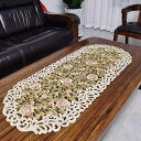 刺繍花柄 テーブルクロス 透かし彫り 刺繍 フラワー刺繍 花柄 テーブルマット 花瓶敷き デスクマット センターテーブル テーブル飾り 結婚式 レストラン 披露...