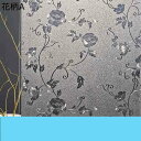 目隠しシート 外から見えない 窓フィルム はがせる ウィンドウフィルム 芙蓉花柄 ガラスシール 水で貼るだけ レトロ 紫外線対策 ベランダ ベッドルーム キッチン 風呂場 引越し すりガラス風シート おしゃれ