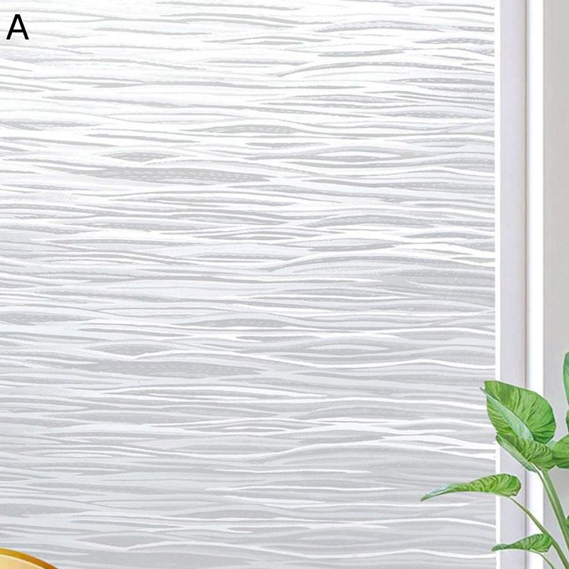 すりガラス風フィルム 窓ガラスフィルム がらす目隠しシート プライバシー保護 ストライプ 水で接着 断熱フィルム 静電気による接着 再利用可能 結露防止 バスルーム ベッドルーム 台所 お風呂 賃貸