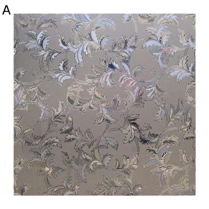 窓ガラスフィルム 花柄 目隠しシート 断熱 ウィンドウフィルム めかくしシート はがせる 遮光 紫外線対策 すりガラス調 おしゃれ 装飾シール 水で貼れる ベランダ ベッドルーム キッチン 風呂場 引越し祝い