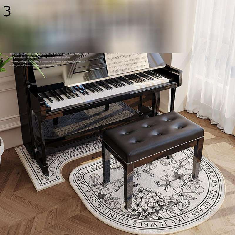 ピアノの防音絨毯 花柄 電子ピアノ ピアノラグ 防音マット 防振カーペット デスクカーペット 静音吸音 家具保護パッド 敷物 フロアマット 柔らかい 傷防止 吸水 防滑 アップライトピアノ防音マット