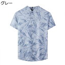 柄シャツ メンズ アロハシャツ 半袖 シャツ 薄手 シルク 夏用 速乾 通気性 総柄 プリント ビーチシャツ スリム ?量 渋谷系 やくざ オラオラ系 カジュアル ハワイ(4)