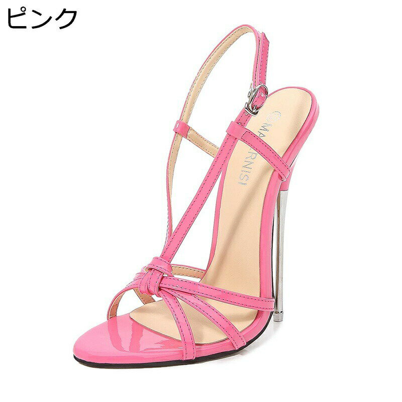 ストラップサンダル 22.5-28cm レディース 夏靴 春靴 ピンク レッド 黒 ストラップサンダ
