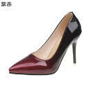 パンプス 21.5-30cm 切り替え ポインテッドトゥ ピンヒール レディース フォーマル ビジネスシューズ メンズ 女装 大きいサイズ オフィス ファッショ...