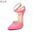 パンプス 22.5-28cm アンクルストラップ サンダル ハイヒール16cm ポインテッドトゥ ビジネスシューズ 大きいサイズ 女装 メンズ シンプル 無地 細見え 通勤通学 卒業式 入園式 会社用 結婚式
