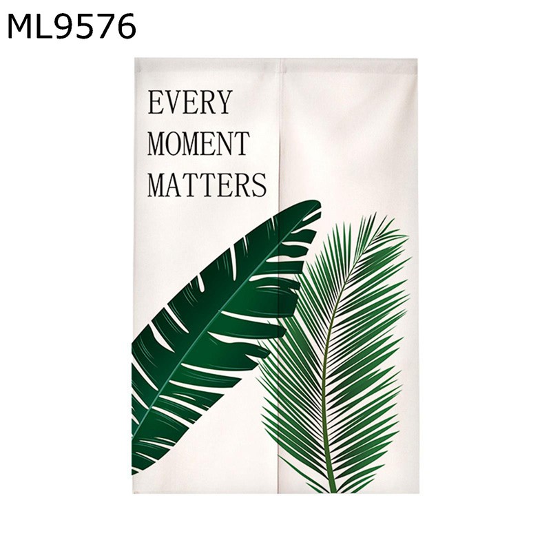 北欧風 のれん 暖簾 ナチュラル 植物柄 モンステラ リーフ柄 サボテン 軽量 遮光暖簾 突っ張り 間仕切..