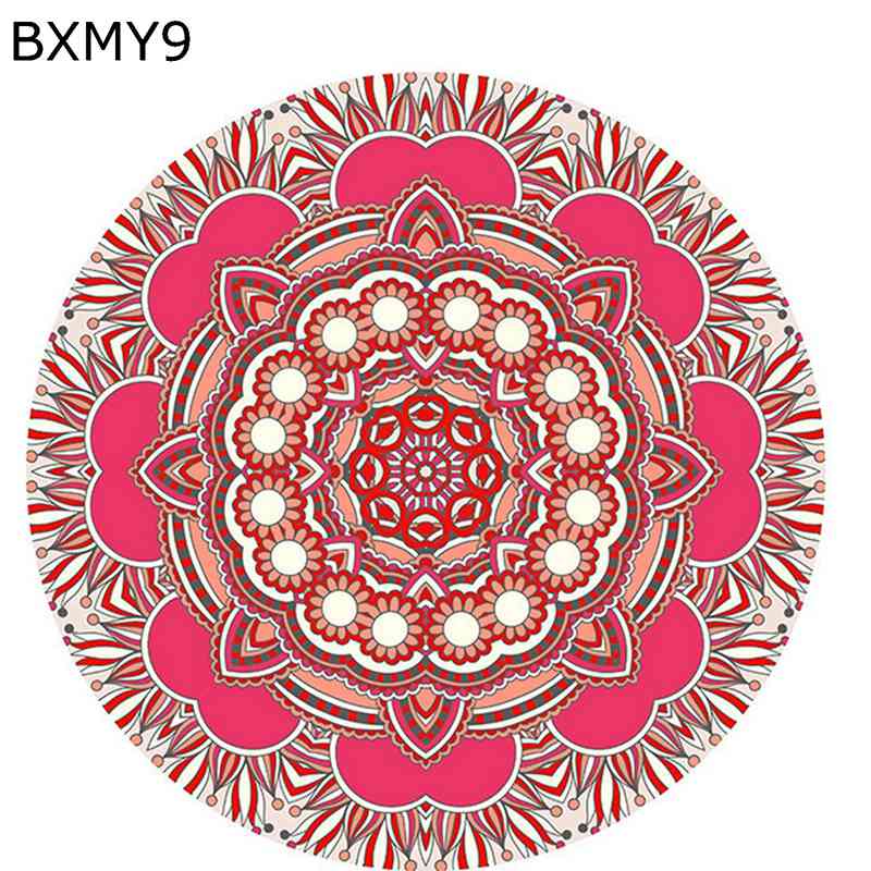 大判 センターカーペット 円形ラグ ラグマット ボヘミアン 洗える 折りたたみ やわらか 防音 カーペット 手触りよく 転倒防止 滑り止め 丸洗いOK リビングルーム 家庭用 新築祝い 引越し 丸い絨毯