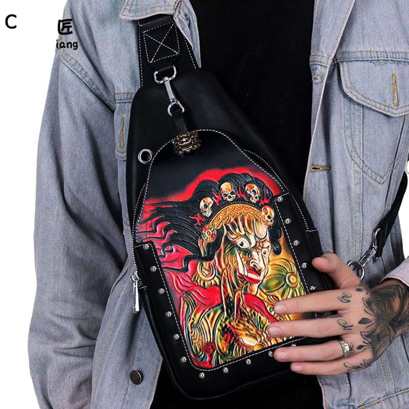 ウエストポーチ ヒップバッグ 牛革 メンズ ショルダーポーチ 刺繍 ビンテージ ベルトバッグ 2WAY 多機能ウエストバッグ 大容量 iPad収納可能 小分け用ポケット 調節可能ベルト 防水 ビジネス 旅行 通勤