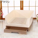 犬用トイレ 壁付き ペット トイレ メッシュカバー付 囲い ワイド はみ出し防止 足を乾燥させ おしっこ飛散防止 ペットトレー トイレボックス お手入れが簡単 床を保護 トレーニング 洗える 壁付き(4)