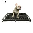 犬のトイレ トイレトレー 2層デザイン ステンレス製犬用トレーニングパッド メッシュ ペットトレー しつけ 簡単に掃除 足と床を清潔に保つ トレーニング ペット用品 中型 大型犬用トイレトレー