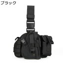 レッグバッグ ミリタリー タクティカル 多機能ウェストポーチ 大容量 バイク用ウエストポーチ 腿用バッグ マルチポケット トレッキング キャンバス 軍用 釣り 登山 高密度ナイロン 撥水加工 耐摩耗
