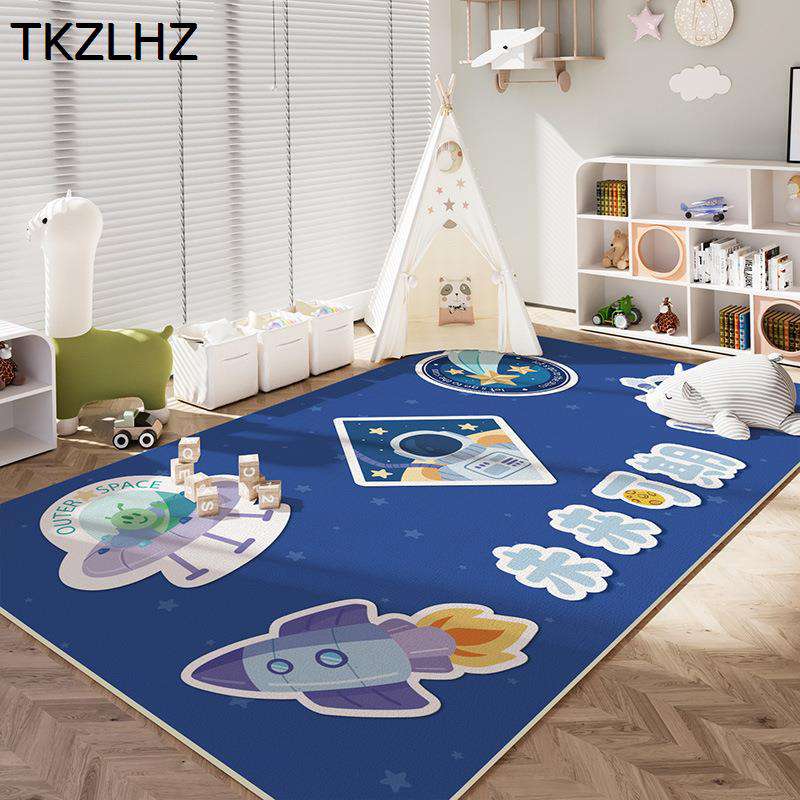 子供部屋 キッズマット ラグ 子供 カーペット プレイマット 可愛い柄 大判 ラグマット フロアマット 床..