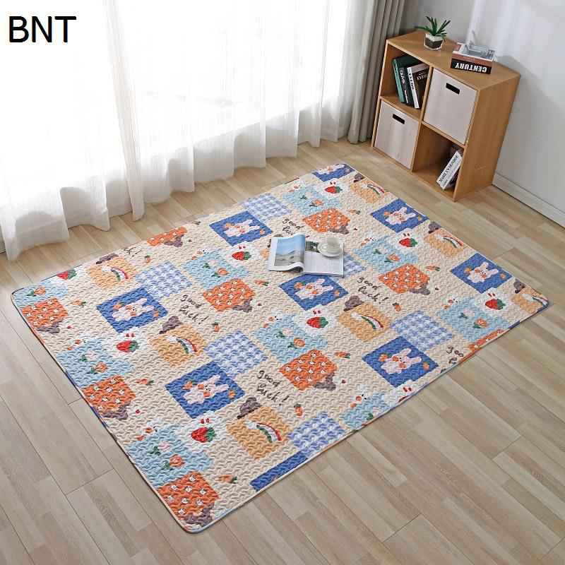 プレイマット ラグマット 綿 子ども部屋 ベビー 新生活 キッズカーペット ゲーム 遊べる 畳 ピクニックマット 可愛い柄 洗える 小学校 幼稚園 保育園 滑り止め キッズルーム 冷房対策 掃除しやすい