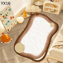 カーペット 異型ラグ フロアマット 敷物 大判 春秋 床暖房対応 折り畳み可能 手洗い オールシーズン おしゃれ 低反発 防滑 洗えるラグ 床暖房 ふわふわ 床保護 ホテル 居間 民泊 室内用 四季通用