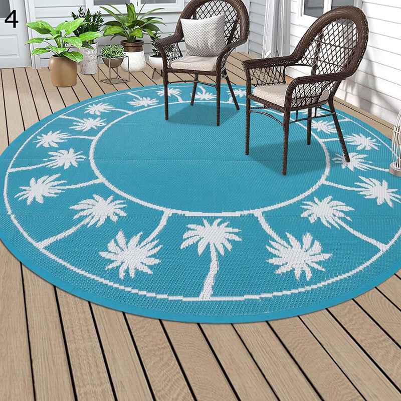 円形カーペット フロアマット ゲーミングマット 足元パッド 大判ラグ 床傷防止 ボヘミアン風 レトロ 椅子の下に敷く すべり止め 防音 清潔やすい 敷物 花柄 エスニック ソフト 家庭用 手触り