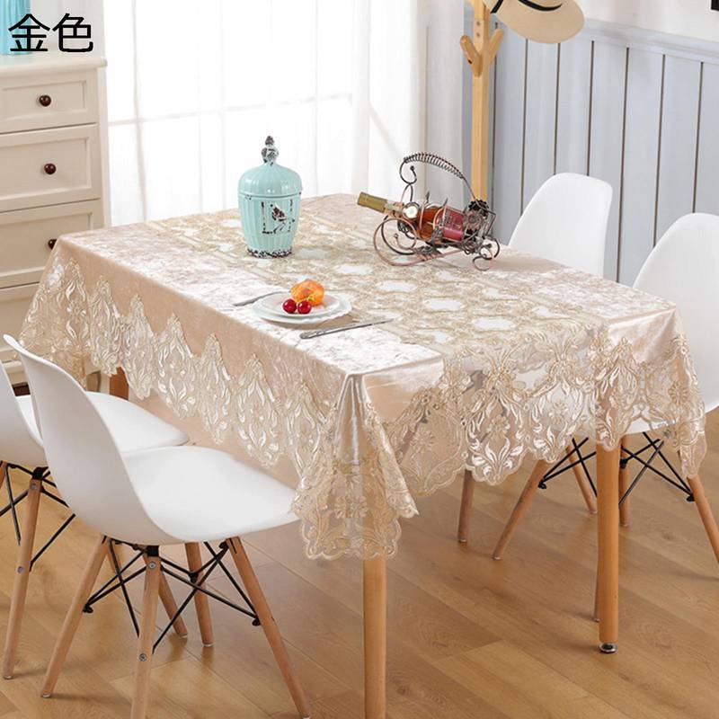 テーブルクロス 食卓カバー 北欧 おしゃれ レース 刺繍 パッチワーク 防塵 汚れ対策 耐久性 厚手 テー..