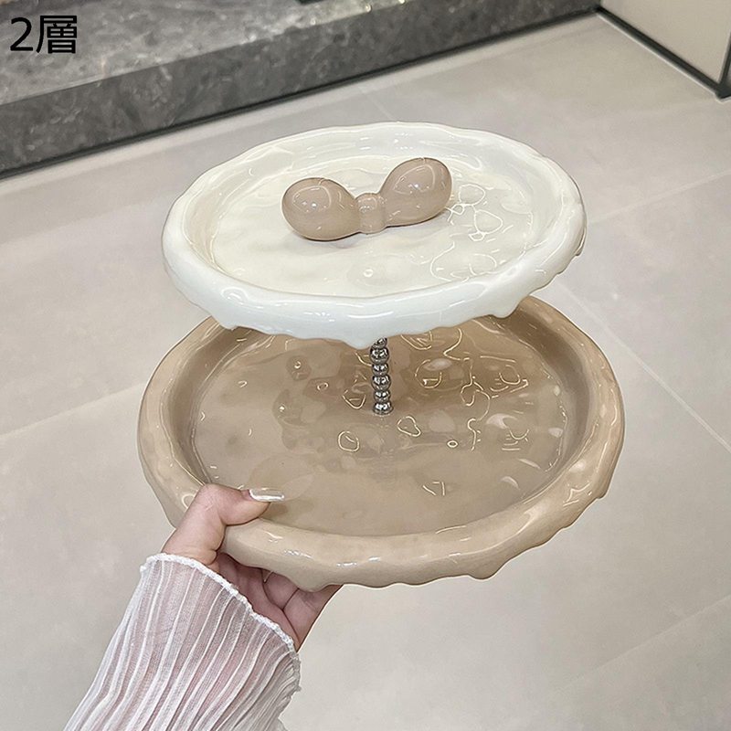 フルーツスタンド 2層 3層 ケーキスタンド フルーツ入れ フルーツプレート ケーキトレー デザートスタ..