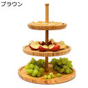 ケーキスタンド 木製 多層ケーキトレー アフタヌーンティースタンド ケーキ皿 デザートトレイ ケーキディスプレイスタンド 結婚式 婚約 誕生日 ケーキキャンディ ケーキ台 ケーキトレー フルーツボウル 家庭用(3)