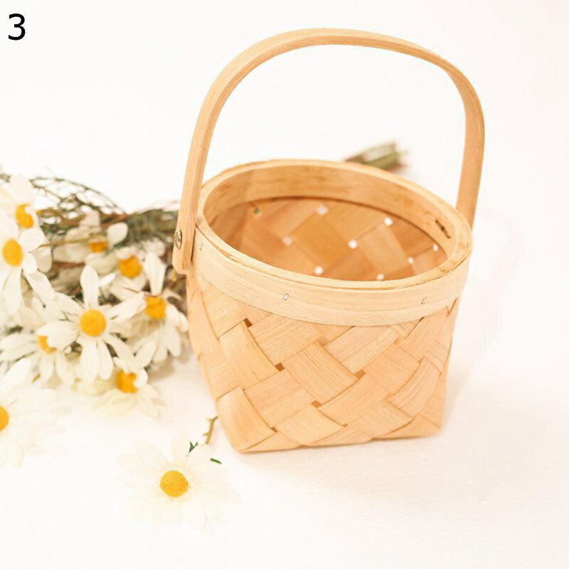 parte1の藤編みかご 手編み 竹 持ち手付き ピクニックバスケット カゴ収納 藤かご バスケット パンかご インテリア ブレッドケース フルーツ 収納 洗えるバスケット パンバスケット 野菜 お菓子入れ 雑貨かご｜アングル3