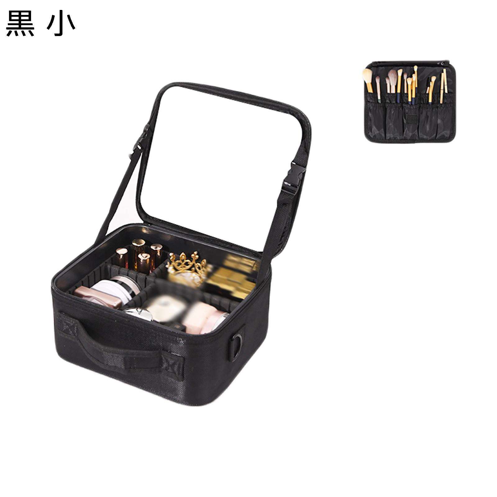 コスメポーチ ミラー付き コスメバッグ ファスナー トラベルポーチ トイレタリーバッグ トラベルポーチ 女性用 持ち運び ミニ 大容量 携?用 軽量 入れ物 収納 ケース 彼女へ プレゼント