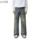 デニムパンツ メンズ ジーンズ チノパン 長ズボン ベーシック シンプル ヴィンテージ ファッション カジュアル 日系 シンプル 軽薄 個性的 お洒落 通勤通学 作業着 散歩 Gパン かっこいい 男性 春 夏 秋