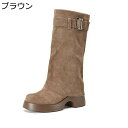 牛革 ロングブーツ パンツブーツ スエード レディース 乗馬ブーツ ベルト サイドジップ 高筒 長靴 ひざ丈 細身 美脚 秋冬春 柔らか フェミニン コーデ 防滑 ソフト 小さいサイズ パーティ ストリート