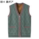 ニットベスト ベスト レディース ?色 無地 素色 パッチワーク コンビ お年寄り 婦人服 無袖コート 厚い 暖かい 軽量 やわらか 女性 通勤 ファッション カジュアル 秋 冬