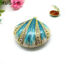 貝殼 置物 ジュエリーボックス 合金製 クリスタル トリンケットボックス 可愛い おしゃれ 装飾品 ミニチュア収納ケース エナメル ボックス インテリア 女性 娘 母の日 ギフト プレゼント 卒業式 デコレーション用