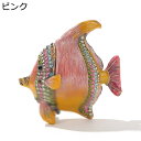 ジュエリー収納 魚 ジュエリーボックス トリンケットボックス クリスタル合金製動物 本物そっくり おしゃれ 小物入れ 置物 工芸品 収納箱 ホームデコレーション...