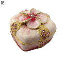 花 ジュエリーボックス 結婚式 クリスタル ジュエリー収納 トリンケットボックス イヤリング 小物入れ 収納箱 アクセサリーボックス 置物 女性 娘 恋人 装飾...