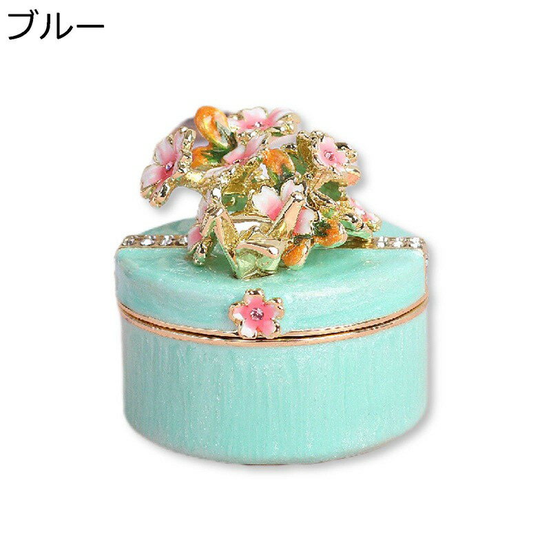 山茶花 ジュエリーボックス トリンケットボックス インテリア ジュエリーケース デスク飾り 小物入れ 置物 アクセサリー ヒンジ付き 女性 恋人 母の日 収納箱 宝石箱 結婚式 記念日 デコレーション プレゼント ギフト