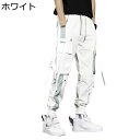 カーゴパンツ メンズ ゆったり 春秋 カジュアルパンツ ワークパンツ 個性 ファッション hip hop ストリート系 アメカジ マルチポケット 作業 裾リブ ...