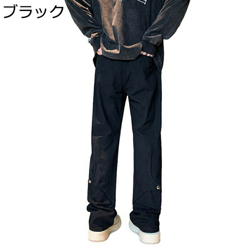 ロングズボン カーゴパンツ ゆったり メンズ チノパン デザイン 着痩せ 春夏秋 M-3XL 大きいサイズ 体型カバー 着心地よい ランニング 普段着 通勤通学 バギーパンツ ストレート
