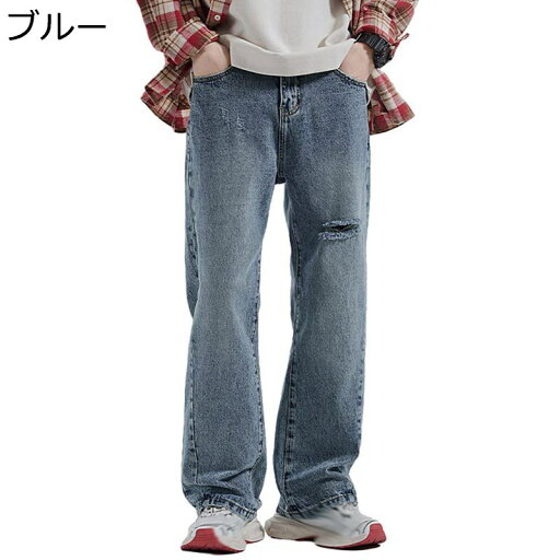 メンズ Gパン 破れたジーンズ ストレッチデニムパンツ ストレート 大きいサイズ ゆったり ダメージ バギーパンツ カジュアル 春夏秋 普段着 通勤 通学 ジーパン ロングズボン ヴィンテージ ウォッシュ加工 メンズ Gパン 破れたジーンズ ストレッチデニムパンツ ストレート 大きいサイズ ゆったり ダメージ バギーパンツ カジュアル 春夏秋 普段着 通勤 通学 ジーパン ロングズボン ヴィンテージ ウォッシュ加工