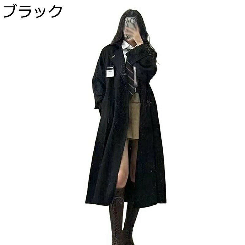 トレンチコート スプリングコート 春服 レディース 膝丈 ダブルプレスト ゆったり ミセス アウター エレガント ジャケット 着痩せ 薄手 軽量 防風 お出掛け 仕事 オフィス ダスターコート 春秋冬
