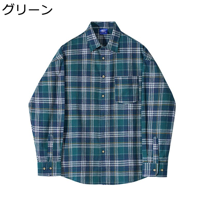 　　　 ◆◇◆人気の秘密◆◇◆ 【生地】このチェックシャツは綿の生地が通気性が良く、肌にも優しい着心地です。さらっと肌触りの良いコットン生地を使用し、毛玉防止効果があります 【カジュアル】カジュアルスタイルの定番アイテム!!長年愛されるトシャツです。硬くなりがちなシャツアイテムも子供っぽさのないブロックチェック柄で仕上げた1枚あれば重宝するマルチトップスアイテムです。 【男性のファッションの大定番】チェックシャツは、流行にとらわれず、毎年使えてきれいめカジュアルに仕上がるシルエットで大きすぎず、小さすぎないフィットするサイズ感です。 【ゆったり】肩回りはゆったりとしていてドロップショルダー、オーバーサイズの着こなしでゆるくカジュアルな普段着に合わせやすくなっております。 【付け合わせ】このチェック柄のシャツはデザインがシンプルで、さまざまなボトムスと合わせることができるため、マッチングの手間が大幅に軽減されます。 　　　◆◇◆注意事項◆◇◆ご覧のモニターの環境、撮影環境により実物と色味が異なって見える場合がございます。湿った状態で他のものと擦り合わせると色が移る恐れがあります。濃色品の洗濯時は、白色、淡色と分けて洗ってください。説明 　　　　?￣￣￣￣￣￣￣￣￣￣￣￣￣￣￣￣￣￣￣￣￣￣￣￣￣￣￣￣￣￣￣￣￣￣￣￣? 　　　　　　 　 ☆☆　ようこそいらっしゃいませ　☆☆　　　ο(=・ω＜=)ρ⌒△ 　　　　?＿＿＿＿＿＿＿＿＿＿＿＿＿＿＿＿＿＿＿＿＿＿＿＿＿＿＿＿＿＿＿＿＿＿＿＿? ?特色について? ◎このチェックシャツは綿の生地が通気性が良く、肌にも優しい着心地です。さらっと肌触りの良いコットン生地を使用し、毛玉防止効果があります ◎カジュアルスタイルの定番アイテム!!長年愛されるトシャツです。硬くなりがちなシャツアイテムも子供っぽさのないブロックチェック柄で仕上げた1枚あれば重宝するマルチトップスアイテムです。 ◎チェックシャツは、流行にとらわれず、毎年使えてきれいめカジュアルに仕上がるシルエットで大きすぎず、小さすぎないフィットするサイズ感です。 ◎肩回りはゆったりとしていてドロップショルダー、オーバーサイズの着こなしでゆるくカジュアルな普段着に合わせやすくなっております。 ?適用シーンについて? ◎幅広いシーンに活用頂けます。Tシャツなど幅広いインナーと相性抜群で、重宝すること間違いなしのチェックシャツです。 ◎合わせやすさ、使いやすいデザインで様々なシーンで重宝すること間違いなしです。シャツとしても大活躍。 ◎適用場合については、スポーツ、登山、釣り、スケートボード、キャンプ、バイク、サイクリング、トレッキング、クロスカントリー、旅行、撮影、通勤、野外作業など様々なアウトドアとカジュアル活動を行うことができます。 ?注意事項について? ◎手による測るので、採寸結果は商品によっては0.1-0.3 cm左右の誤差が生じる場合がございます。 ◎ご注意：商品写真はできる限り実物の色に近づけるよう徹底しておりますが、お使いのモニター設定、お部屋の照明等により実際の商品と色味が異なる場合がございます。 ◎ご購入する前に、商品の説明に詳細サイズ表をご参考ください。サイズをご確認の上、ご注文くださいませ。 ?ご安心ください? ◎弊店はお客様のご要望とご期待を応えられるように全力を尽くしたいと存じます。もし、商品に対して何かご質問がございましたら、ぜひお聞かせください。 ◎商品の品質には万全を期しておりますが、万が一、お手元に届いた商品に何かご不満な点がございましたら、こちらはお客様のご納得いただける解決策をご提供いたしますので、ぜひお気軽にご連絡ください。