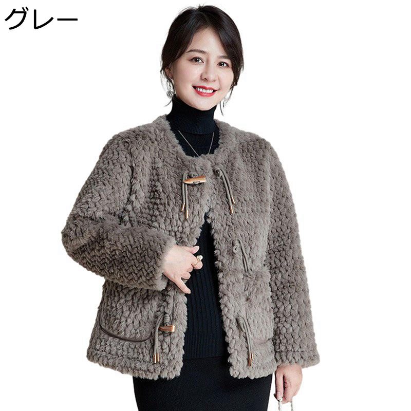 ファーコート レディース 秋冬 羽織り 厚手 アウター フェイク 毛皮コート アウター 暖かい 防寒 ジャケット ゆったり エレガント ふわふわ おしゃれ 体型カバー 結婚式 二次会 通勤 普段着 大きいサイズ