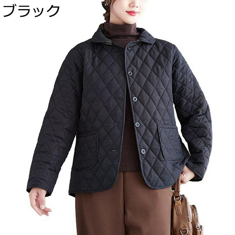 キルティングジャケット レディース ジャケット コート 中綿入り アウター ショート丈 大きいサイズ