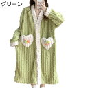 レディース 着る毛布 かわいい もこもこパジャマ フード付き 花 ネグリジェ あったか 寒さ対応 部屋着 暖かい 保温 部屋着 もこもこ ルームウェア 前開き バスローブ お風呂上り 寝巻き 秋冬 防寒着 婦人着 母の日(4)