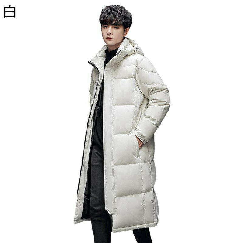 中綿ブルゾン メンズ 中綿入れジャケット ベンチコート 防寒着 保温 極暖 分厚い ロング丈 ウィンタージャケット 綿服 冬着 ペアルック 無地 カジュアル スキー アウトドア コーデやすい