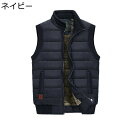 裏起毛ベスト メンズ 中綿ベスト 秋冬 大きいサイズ 裏ボア ラムフリース ふわふわ 厚手 カジュアル 防寒対策 保温性 あたたかい アウトドア スポーツ 冬物 日常 旅行(4)