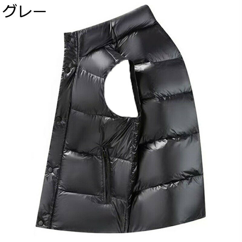 ベスト メンズ ダウンベスト 韓国 おしゃれ ビッグサイズ 冬用ベスト 厚手 暖かい 秋冬 防寒 保温性 カジュアル チョッキ 男性用 冬物 日常 旅行 袖なしダウンジャケット