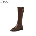 ロングブーツ レディース ジョッキーブーツ サイドジップ 厚底 合成皮革 長靴 ひざ丈 足細 コンフォート 秋冬春 柔らか 可愛い ファッション 滑り止め ポインテッドトゥ イベント カジュアル オフィス