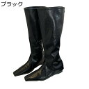 ロングブーツ 膝丈 長靴 レディース 袴ブーツ ジョッキーブーツ ウェッジ 4.5cm ゆったり バックジップ 足細 脱げない フェミニン セクシー 春秋冬 滑り止め ロングノーズ 美脚 乗馬 バイク用 フェス