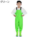 チェストハイウェーダー 子供用 防水ずぼん ラジアルソール ヒップブーツ 海 渓流 お砂場着 貝堀り 女の子 男の子 胴長靴 防撥/防風/防汚 防滑 ストッキングウェーダー 酸 アルカリ 抵抗 簡単着脱