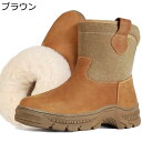 本革 スノーブーツ ハイキングブーツ メンズ ウール付き 登山靴 冬用 切り替え 綿靴 大きいサイズ 雪対策 ミドルカット あったか スリッポン 防水 屈曲性 ...