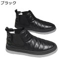 ムートン スノーシューズ 冬用 ミドル丈 メンズ 裏ボア サイドゴア キルティング 雪遊び 防寒靴 履きやすい 柔らか 防水 耐久性 防滑 ソフト ゆったり ス...