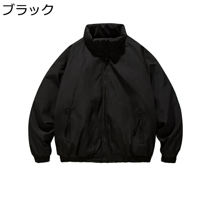 中綿ジャケット メンズ 厚手 冬 ブルゾン 立襟 保温 防寒 コート 冬服 アウター 綿服 カジュアル 大きいサイズ レトロ ジャンパー アウトドア キャンプ バイク