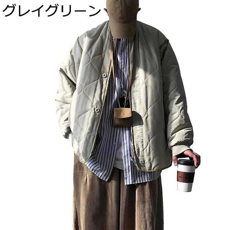 楽天parte1中綿ジャケット メンズ 厚手 綿入れキルト あったか ブルゾン 防寒着 保温ジャケット 秋冬 ショート丈 シンプル おしゃれ ゆったり ジャンパー 綿服 普段使い アウトドア ウオーキング