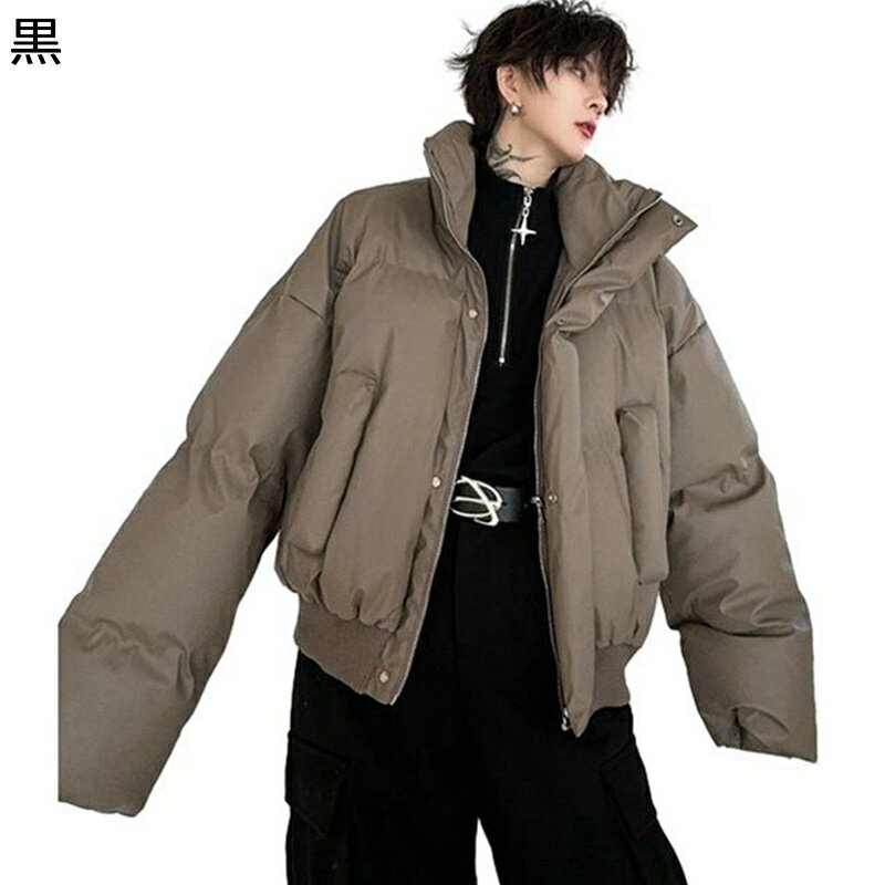 ウィンターコート メンズ 中綿入れジャケット 立ち襟ブルゾン 厚い 防寒対策 暖かい かっこいい 個性的 ミドル丈 綿服 アウターコート 冬着 体型カバー 外出 ファッション ペアルック 定番 潮流